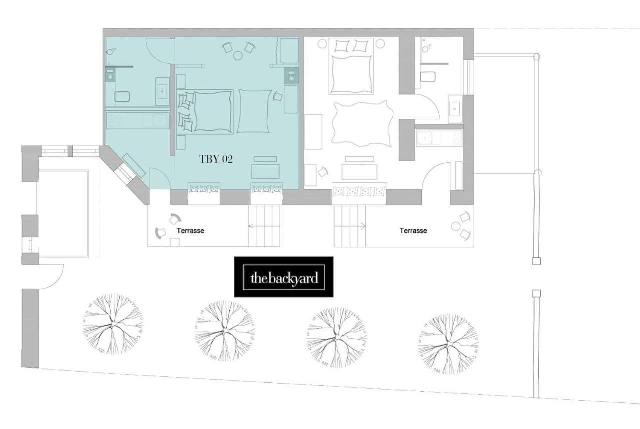 Exklusive Designferienwohnung The Backyard Tby 02 Trier Bagian luar foto